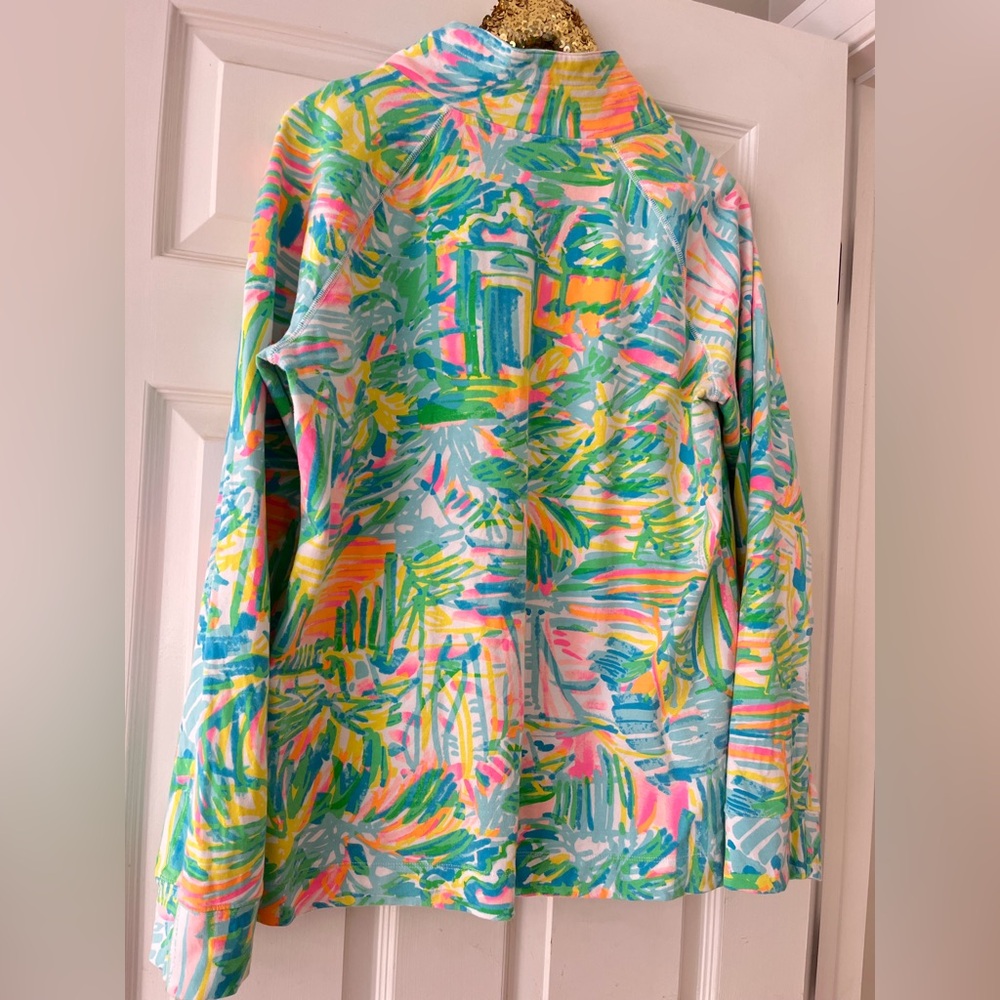 Lilly Pulitzer UPF 50+ Captain Popover Sea Salt And Sun Printed Sweatshirt - Picture 3 of 9